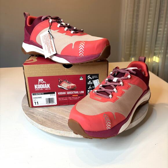 NIB Kodiak Women's Quicktrail Low Nano Composite Toe Athletic Safety Shoe Sz 11 - Picture 1 of 14